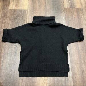 L.L. Bean merino wool blend short sleeve turtleneck sweater